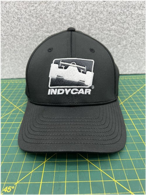 Indy 500 Black Embroidered StrapBack Hat