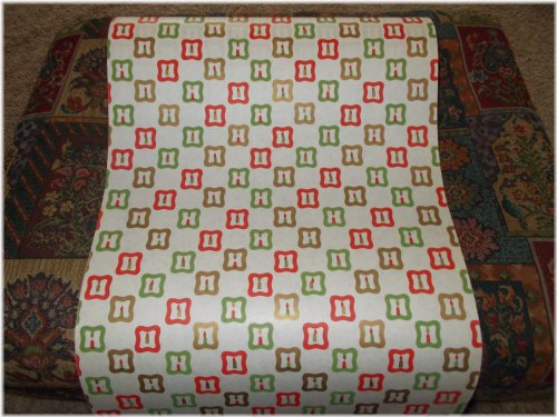 Vintage Christmas Store 1930 Art Deco Candles Wrapping Paper