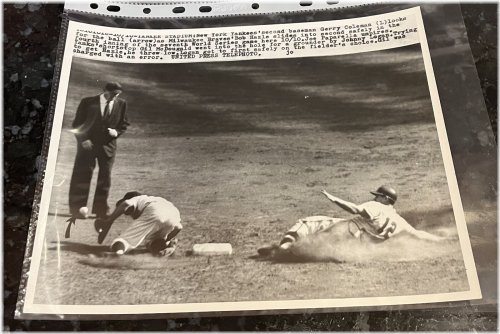 1957 World Series Second Base Mishap