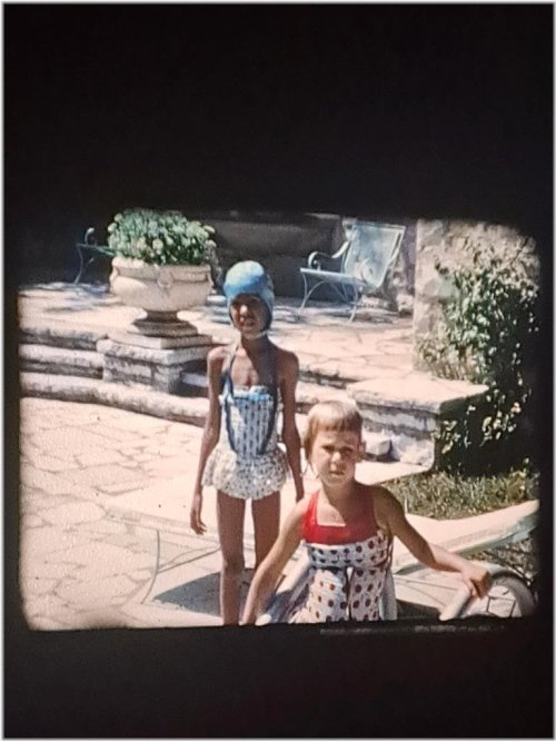 Retro Film Reel: Kids at Swimming Pool
