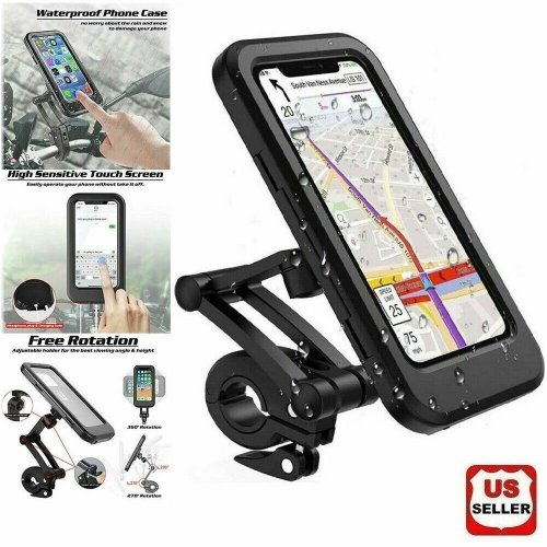 RiderGrip Waterproof Phone Holder for Motorcycle Handlebars