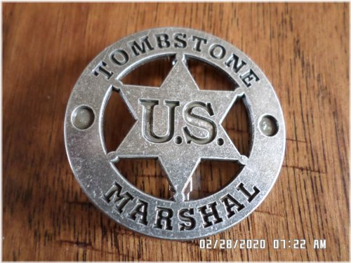 Silver Star Badge - Tombstone Collection