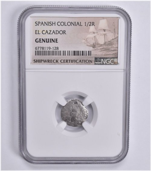 El Cazador Shipwreck Silver Coin