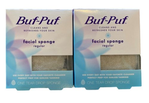 Blue Facial Sponge Duo