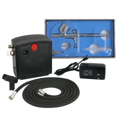 Precision Airbrush Kit with Dual Action Spray for Art and Beauty Applications