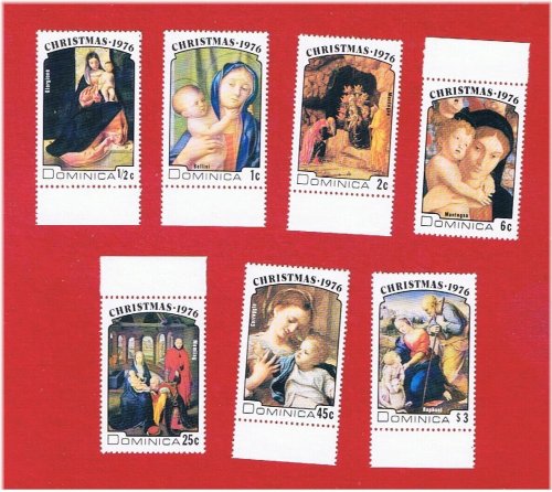 Christmas in Dominica Stamp Set