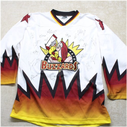 Vintage Autographed El Paso Buzzards Men's Jersey