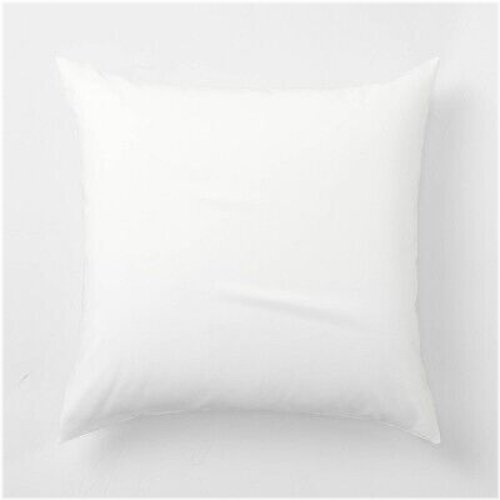 White Cotton Blend Euro Pillow Sham