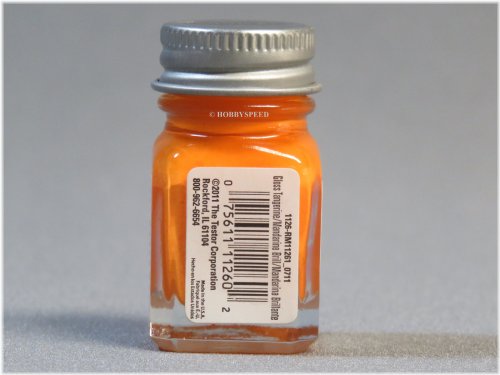 Tangerine Enamel Paint Jar