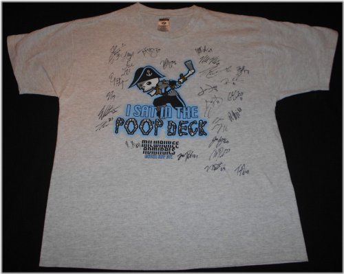 Team-Signed Milwaukee Admirals T-Shirt from the 2014-15 Season