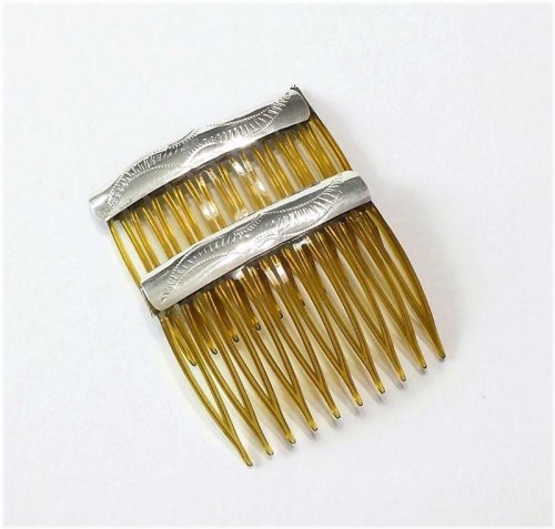 Navajo Sterling Silver Hair Comb Set
