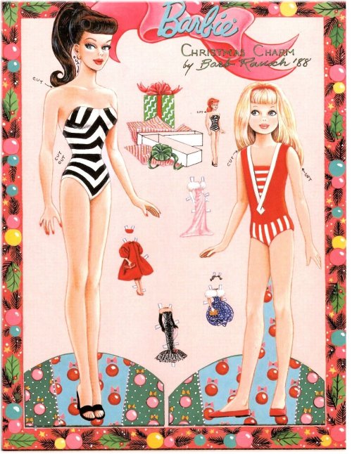 Retro Glam Paper Doll Set - Timeless Style for the Holidays