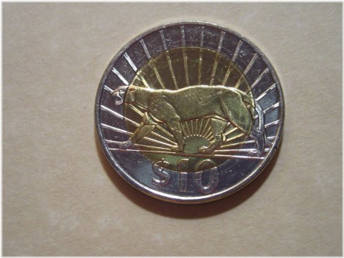 PANTHER 10 Peso Dollar Coin