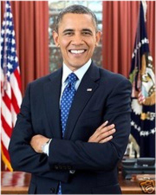 Barack Obama Official 2nd Term Portrait 8 x 10 Photo