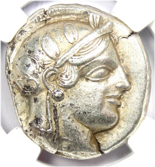 Athena Owl Tetradrachm Coin (440-404 BC) - NGC XF (EF)