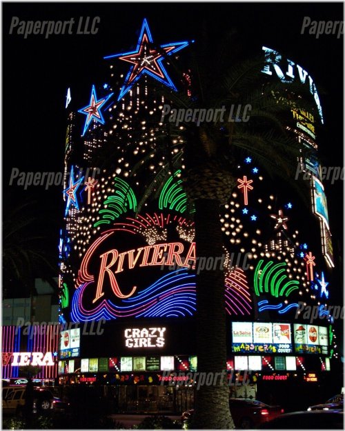 Vintage Las Vegas Riviera Hotel Photo Print