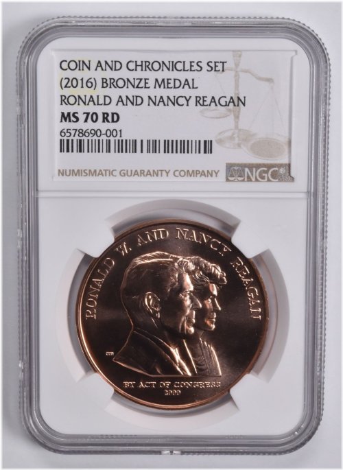 Presidential Commemorative Bronze Medal - Ronald & Nancy Reagan (2016)
