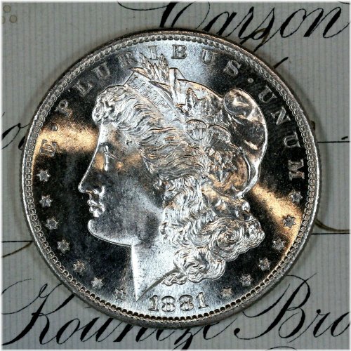 1881-S Bank Bag Beauty Morgan Dollar