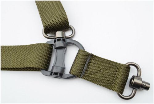 Green Quick-Detach Sling for Rifles and Shotguns