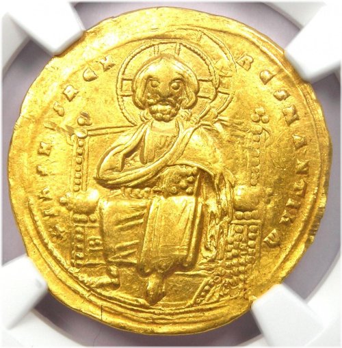 Christogram Gold Nomisma of Romanus III - 1028 AD