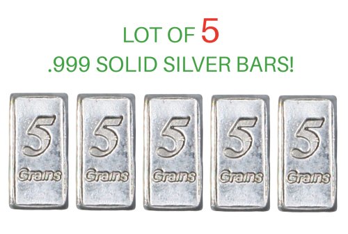 Pure Silver Gram Bars - Solid .999 Bullion for Precious Metal Enthusiasts