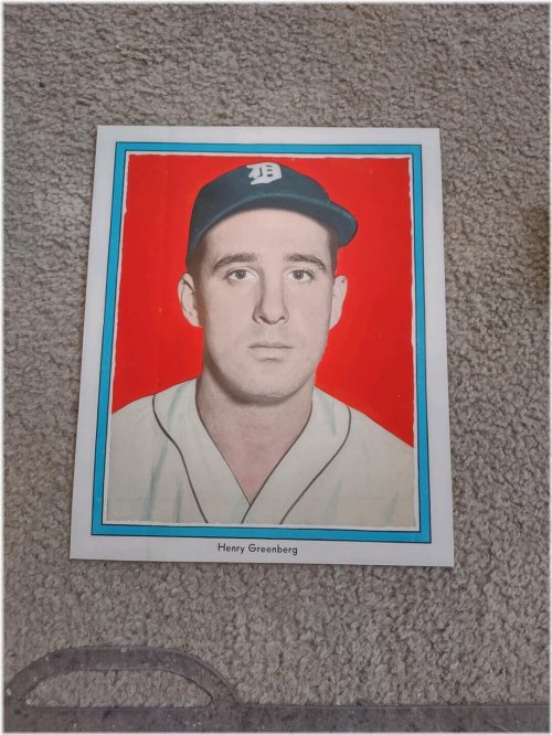 Golden Era Baseball Lithograph featuring Hank Greenberg