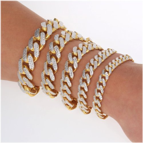Monaco Miami Cuban Diamond Cut Bracelet