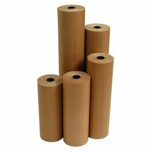 Brown Kraft Cushioning Paper Roll for Shipping and Wrapping - 18" x 900', 40# Weight