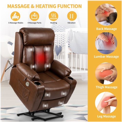 ComfortMax Recliner with Power Lift and Massage Control