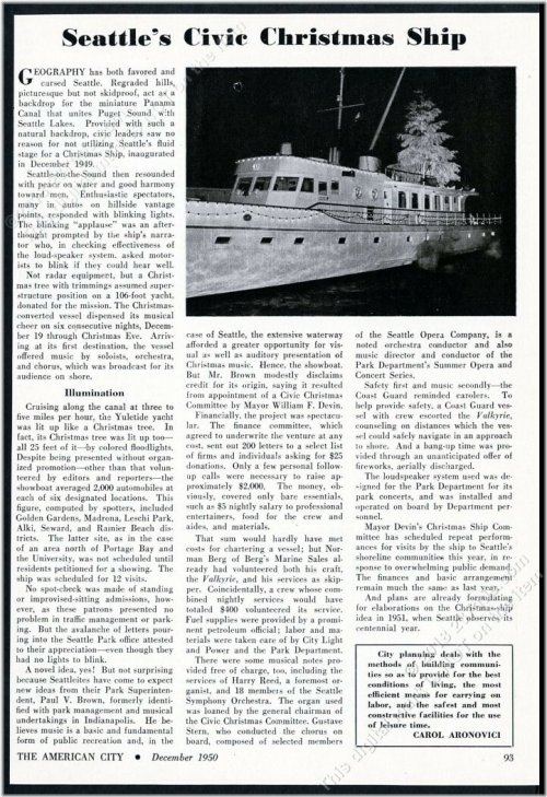 Seattle Christmas Ship Heritage Print