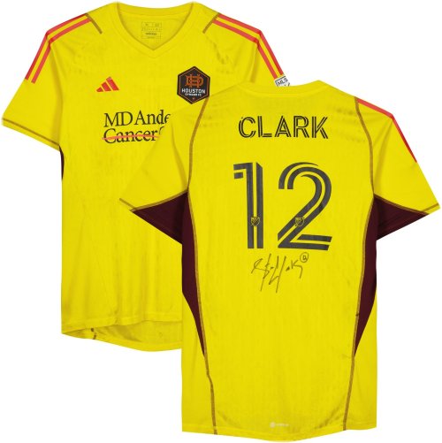 Steve Clark Dynamo Autographed Jersey