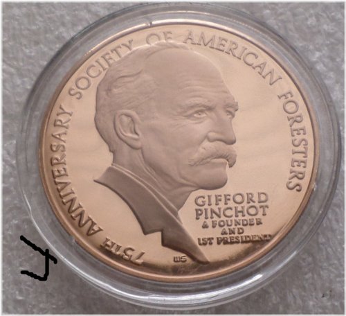 Bronze Medal Commemorating Gifford Pinchot Forestry Building