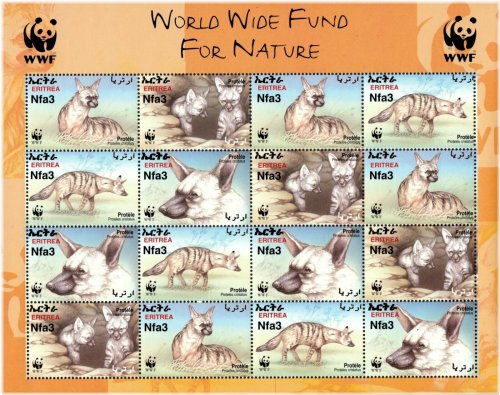 Wildlife Wonders Stamp Collection: Aardwolf Edition