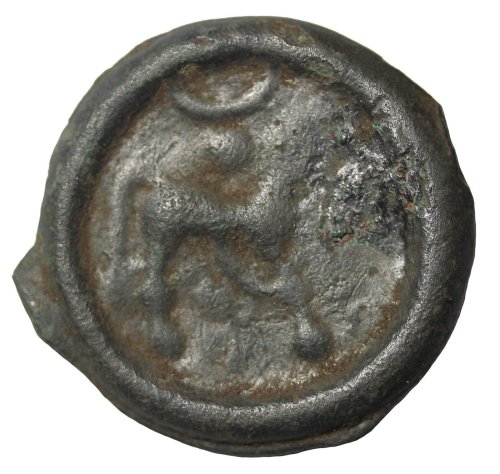 Nervii Potin Unit 100-50 BC Medieval Coin