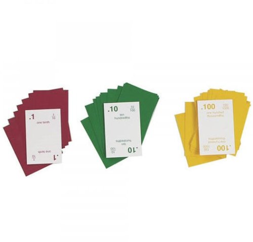 Decimal Squares Math Game Deck