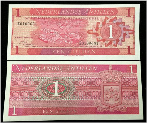 Gulden Banknote from the Netherlands Antilles