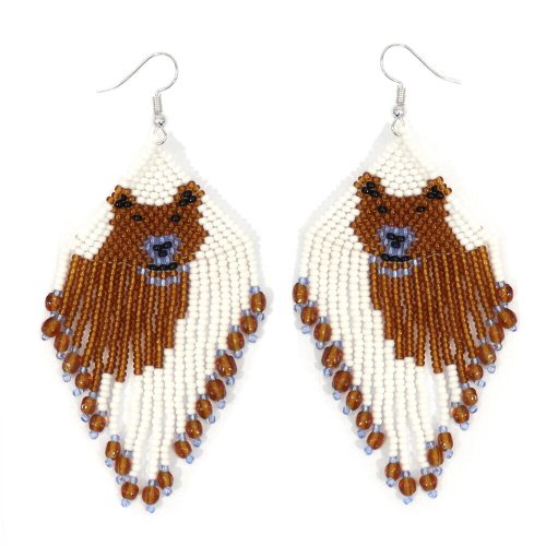 Arctic Seed Bead Earrings