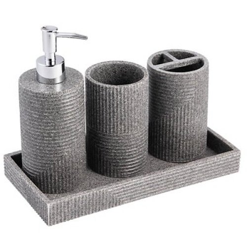 Sedona Stone Resin Sand Effect Bathroom Set
