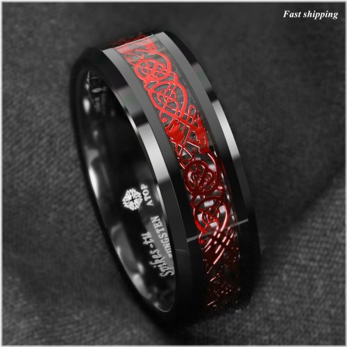 Dragon's Shadow Tungsten Ring