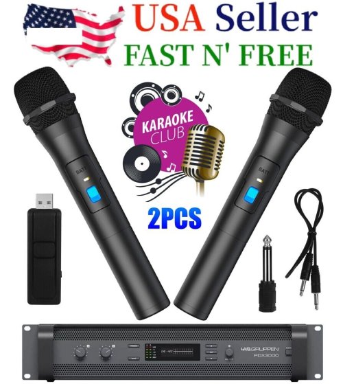 VHF Wireless Handheld Microphone Duo Set