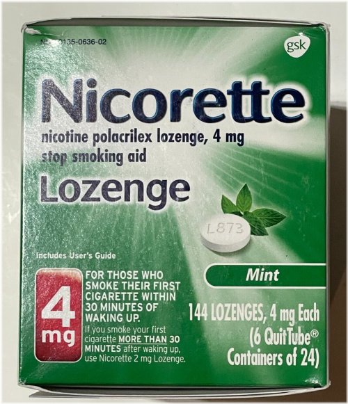 Minty Nicotine Relief Lozenges