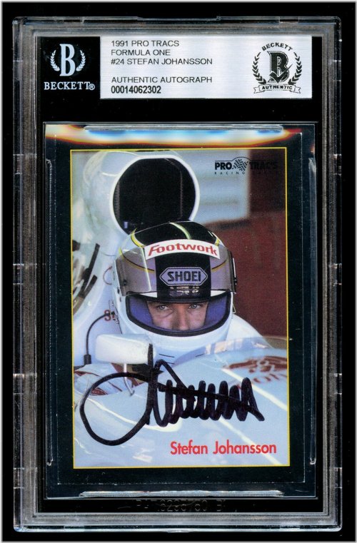 Vintage Stefan Johansson F1 Autograph