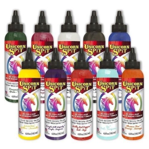 Rainbow Finish Gel Stain & Glaze - 4oz for Wood, Glass, Metal, and More (Choose Your Color)