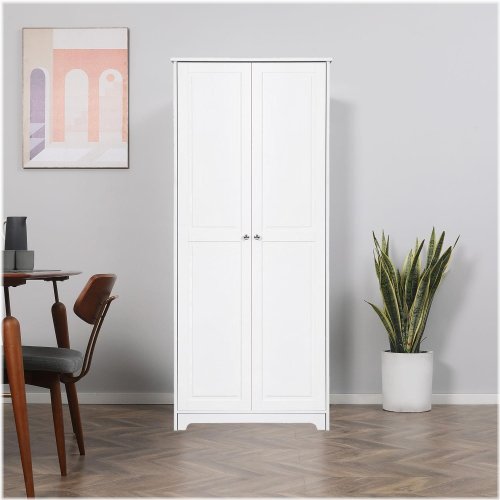 Harmony 72" Tall Storage Cabinet: 2 Doors, 5 Shelves