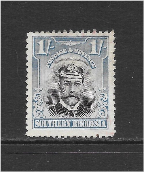 King George V Turquoise & Black Stamp from 1924