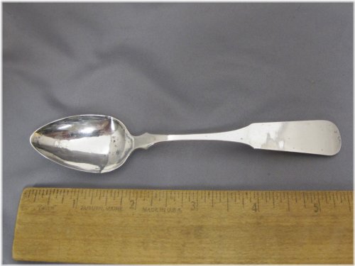 Fiddle Coin Silver Teaspoon by G&W - As Is