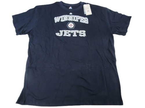 Winnipeg Jets Majestic Blue Shirt in Extended Sizes