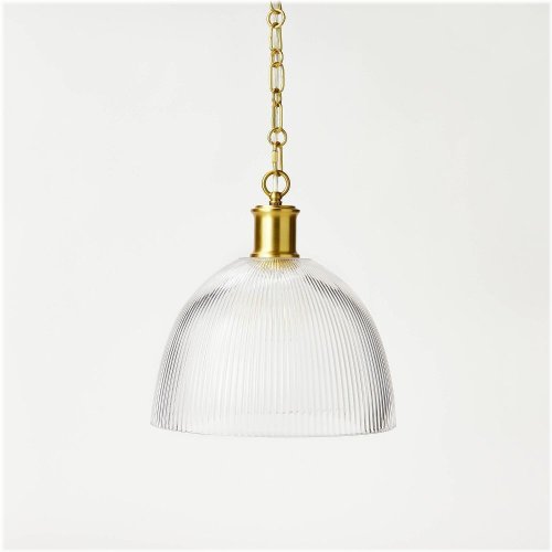 Golden Glow Reeded Pendant