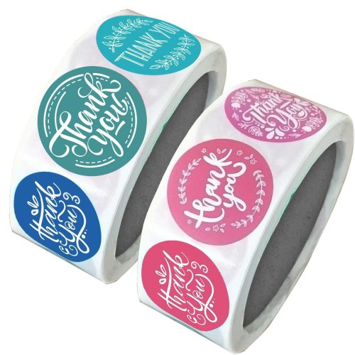 Floral Thank You Sealing Labels