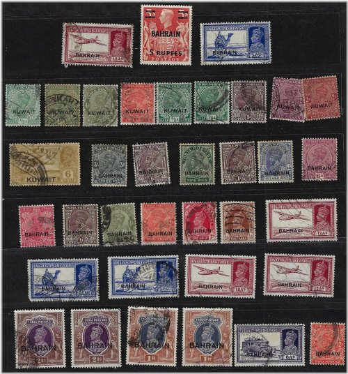 Bahrain-Kuwait 1933-42 George V & VI Collection